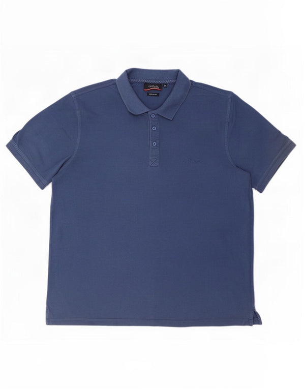 Polo Pierre Cardin da uomo vestibilità regolare 3XL cotone blu