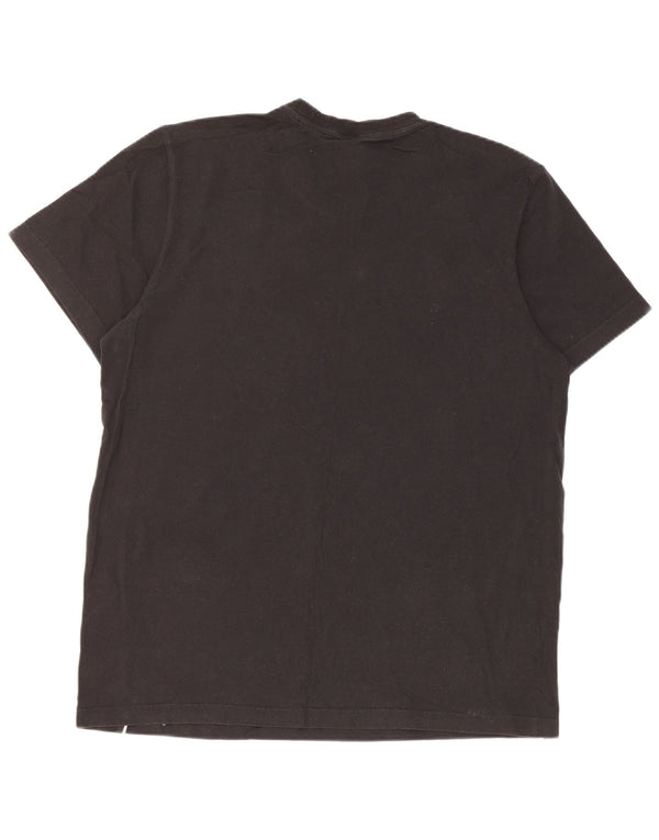 T-shirt Adidas da uomo Top Large in cotone nero