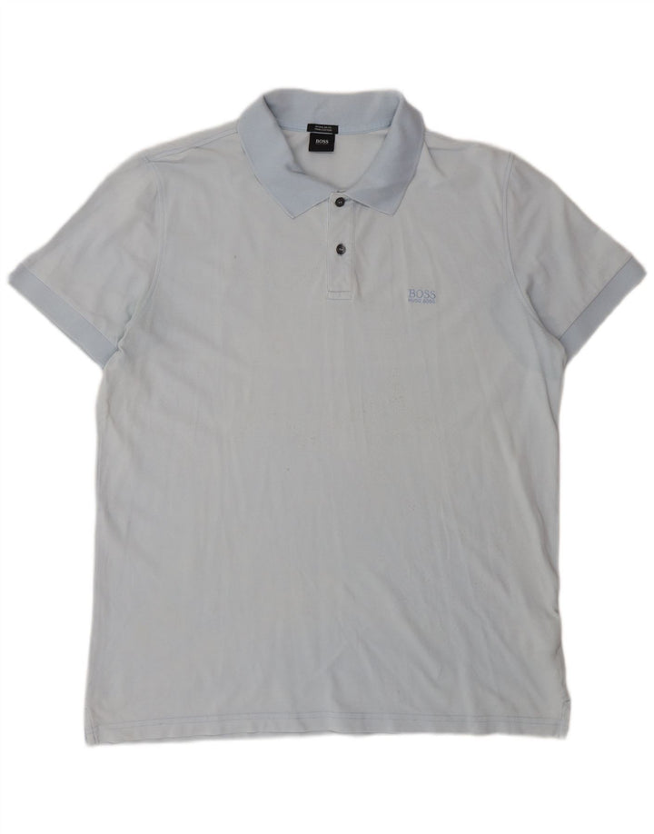 Polo da uomo Hugo Boss 2XL in cotone blu