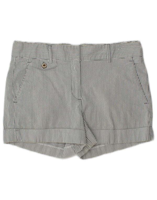 Pantaloncini chino da donna Zara piccoli W27 gessati bianchi
