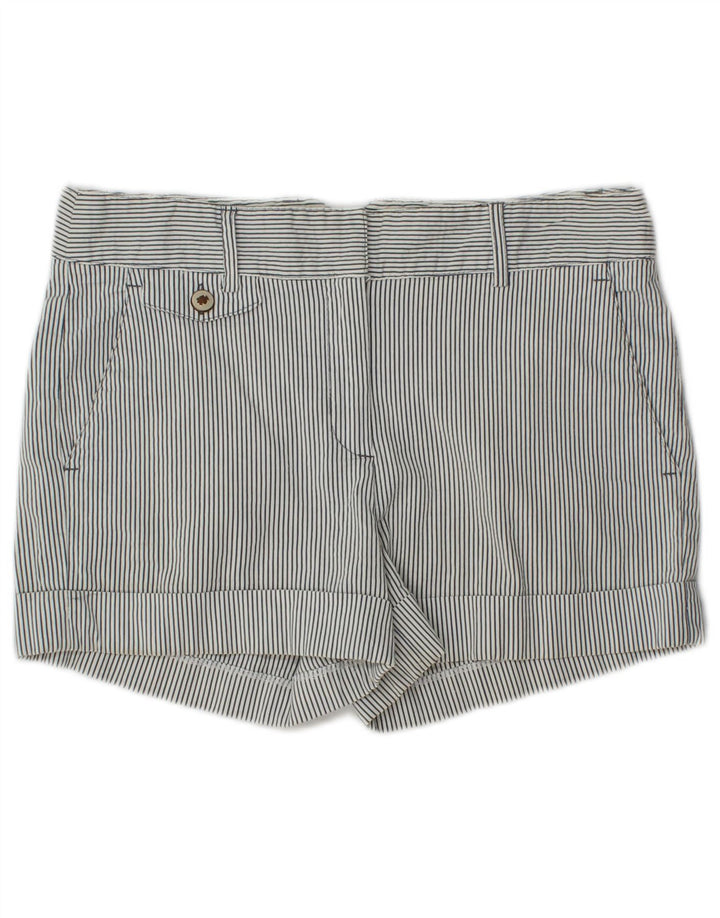 Pantaloncini chino da donna Zara piccoli W27 gessati bianchi