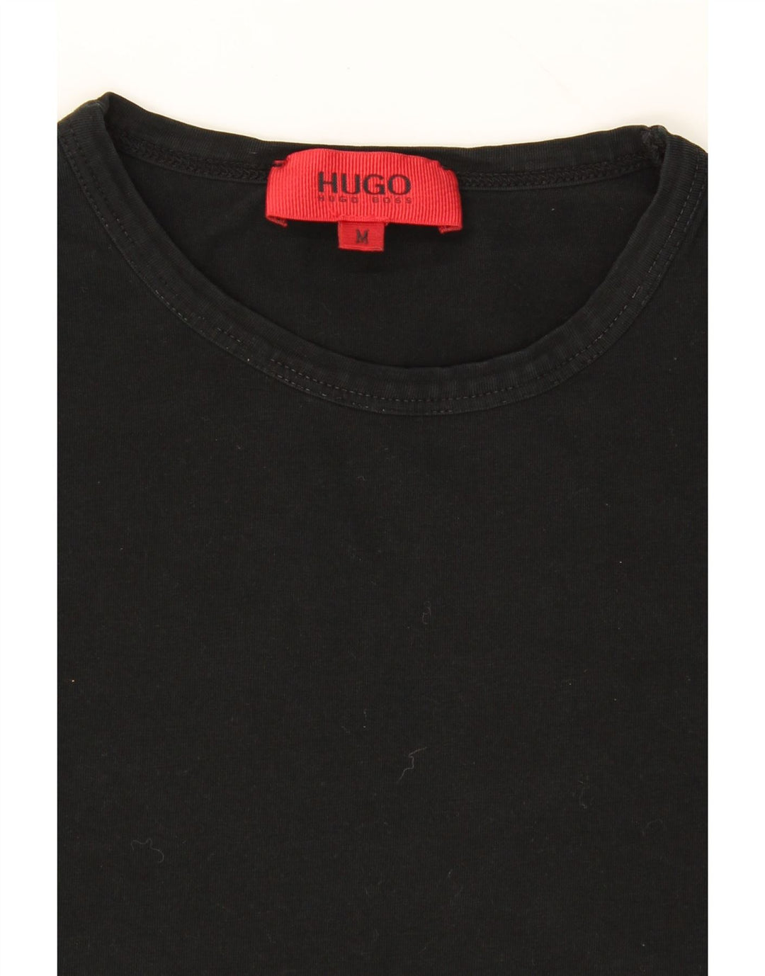 HUGO BOSS Mens Top Long Sleeve Medium Black Cotton Vintage Hugo Boss and Second-Hand Hugo Boss from Messina Hembry 