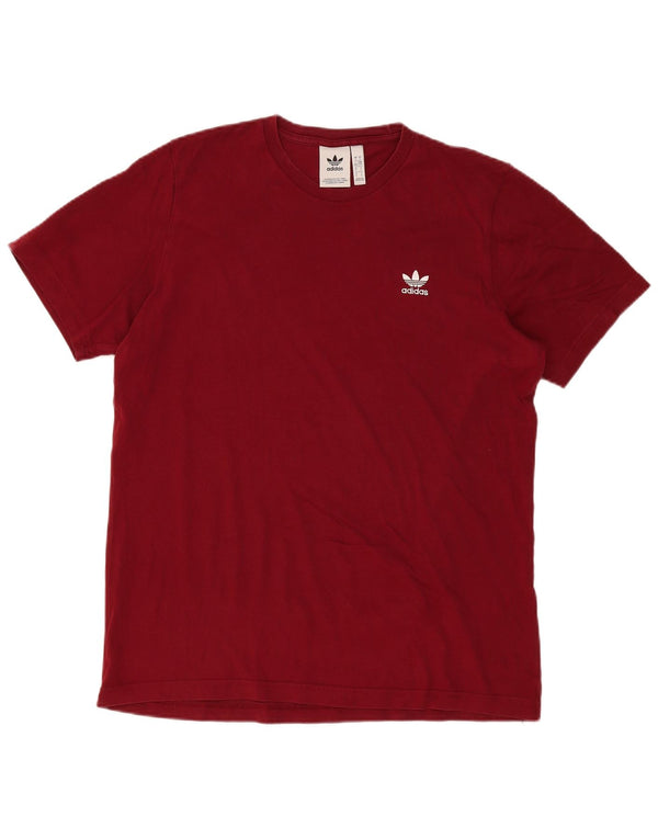 Maglietta Adidas da uomo Top Large in cotone bordeaux