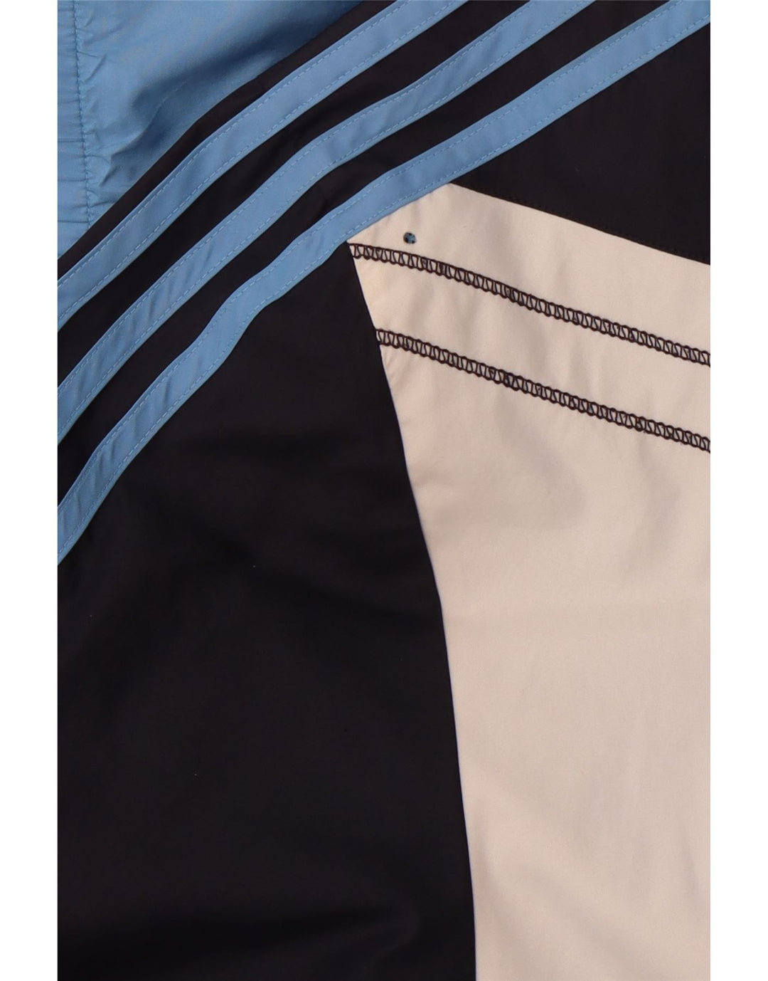 Giacca da tuta da uomo ADIDAS grande in poliestere color block blu