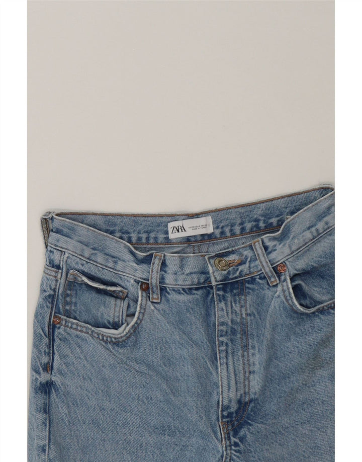 ZARA Womens High Rise Distressed Bootcut Jeans EU 38 Small W28 L34 Blue Vintage Zara and Second-Hand Zara from Messina Hembry 