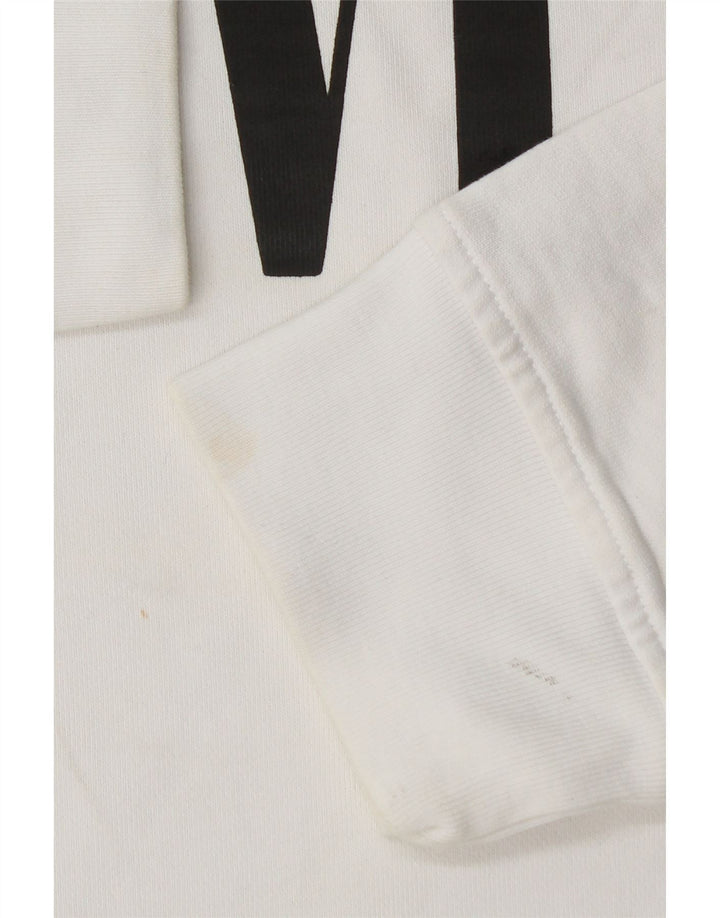 LEVI'S Mens Graphic Relaxed Fit Sweatshirt Jumper Large White Cotton