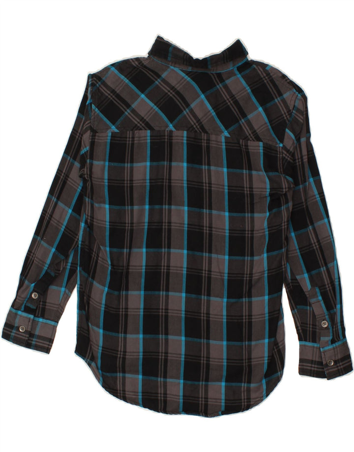 HURLEY Boys Shirt 10-11 Years Medium Grey Check Vintage Hurley and Second-Hand Hurley from Messina Hembry 