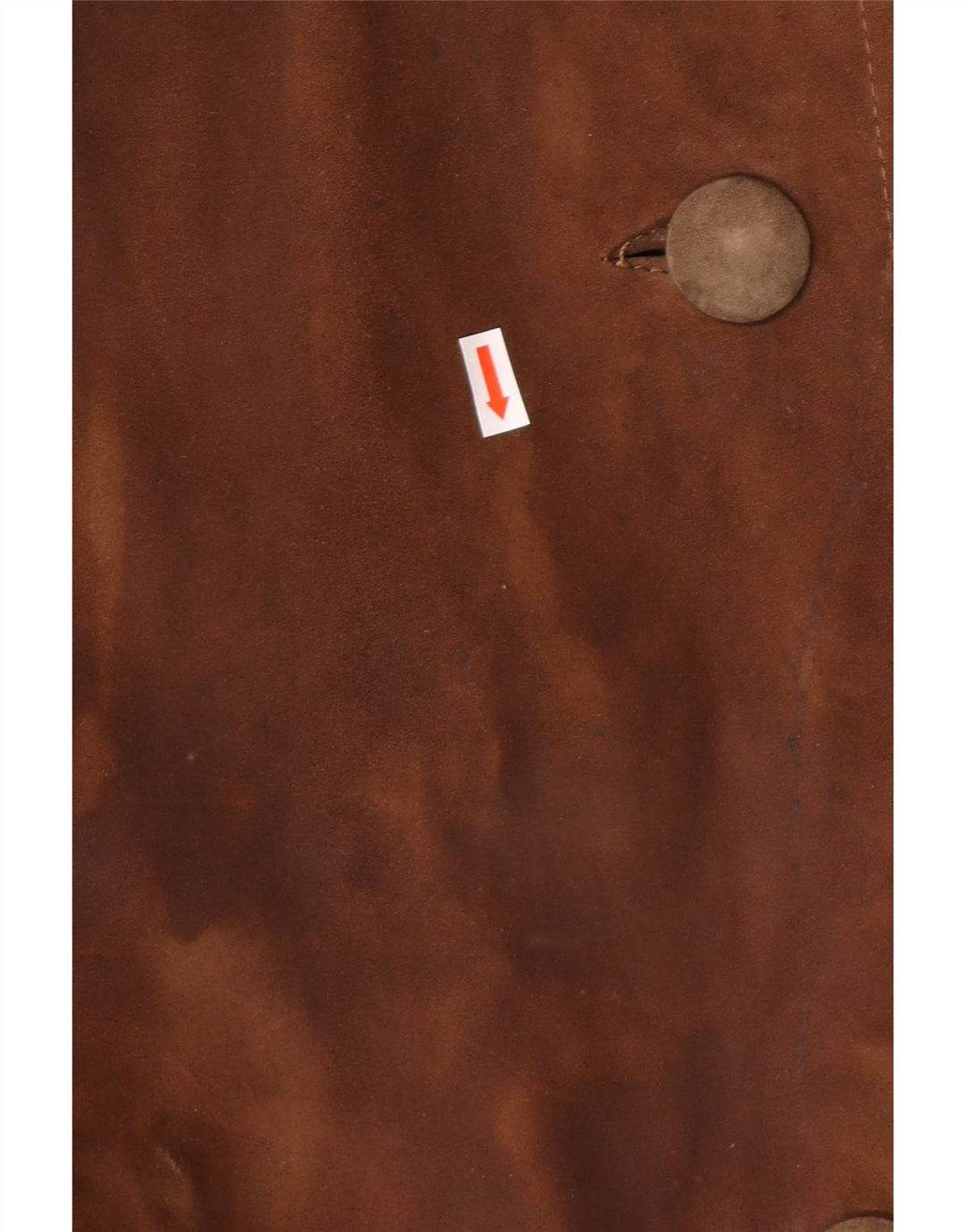 STRONG & FISHER LTD Soprabito vintage in pelle scamosciata da donna UK 18 XL Marrone classico