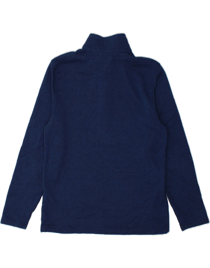 IZOD Mens Zip Neck Sweatshirt Jumper Large Navy Blue Polyester Vintage Izod and Second-Hand Izod from Messina Hembry 