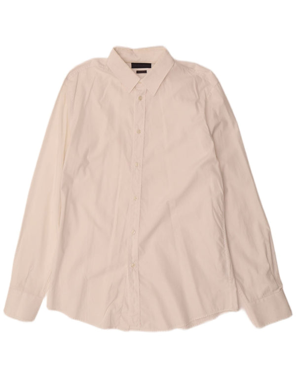 Camicia Uomo TRUSSARDI Taglia 42 Large Cotone Bianco