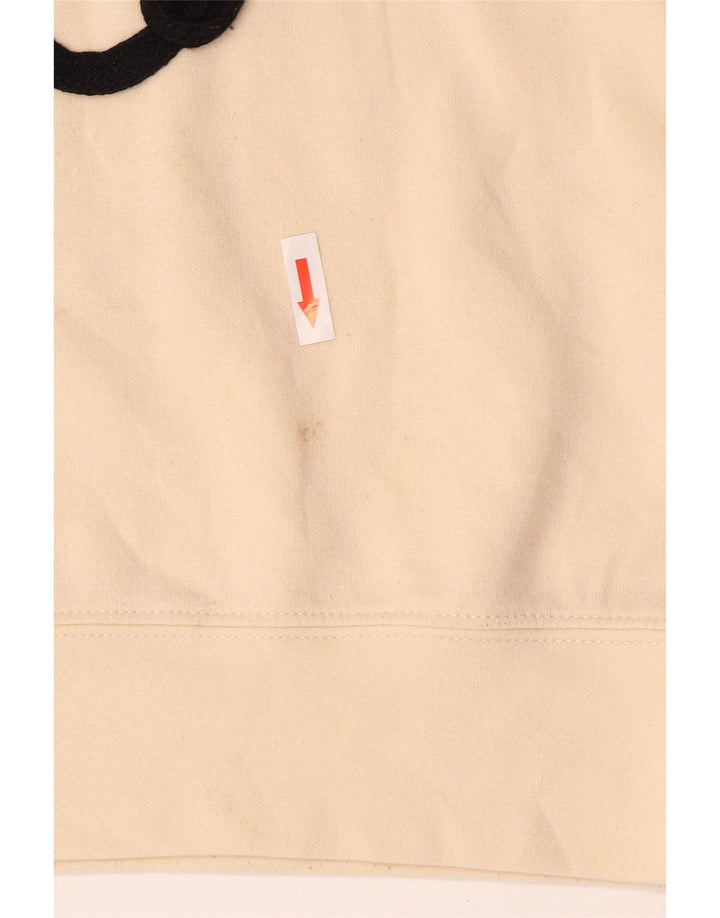 Felpa corta oversize da donna Zara UK 10 piccola beige