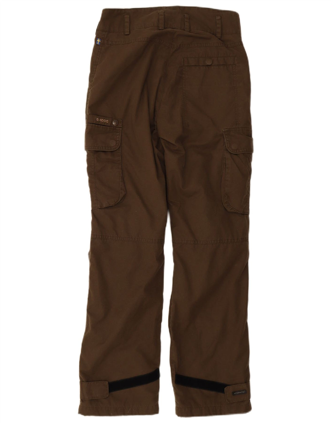 Pantaloni antivento mimetici da donna FJALL RAVEN W34 L30 poliestere kaki