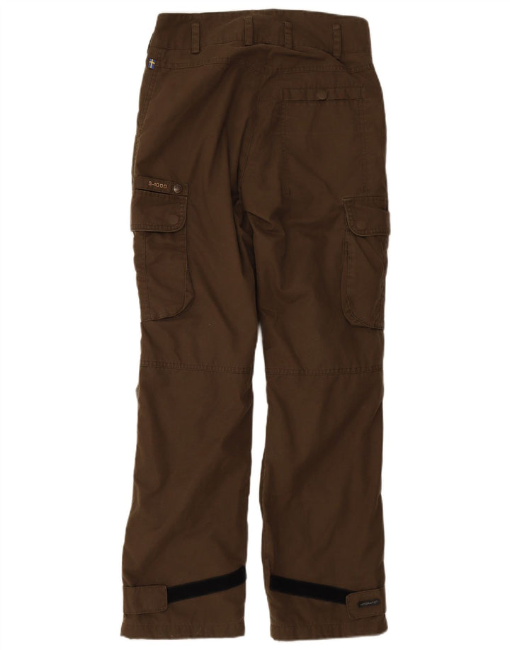 Pantaloni antivento mimetici da donna FJALL RAVEN W34 L30 poliestere kaki