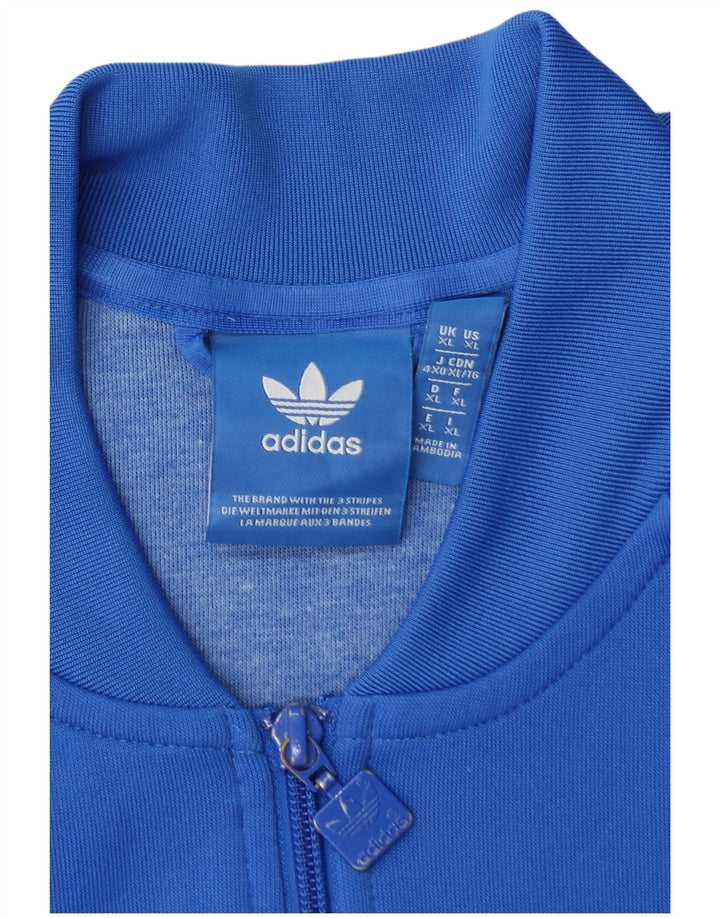 Giacca da tuta da uomo ADIDAS XL blu poliestere