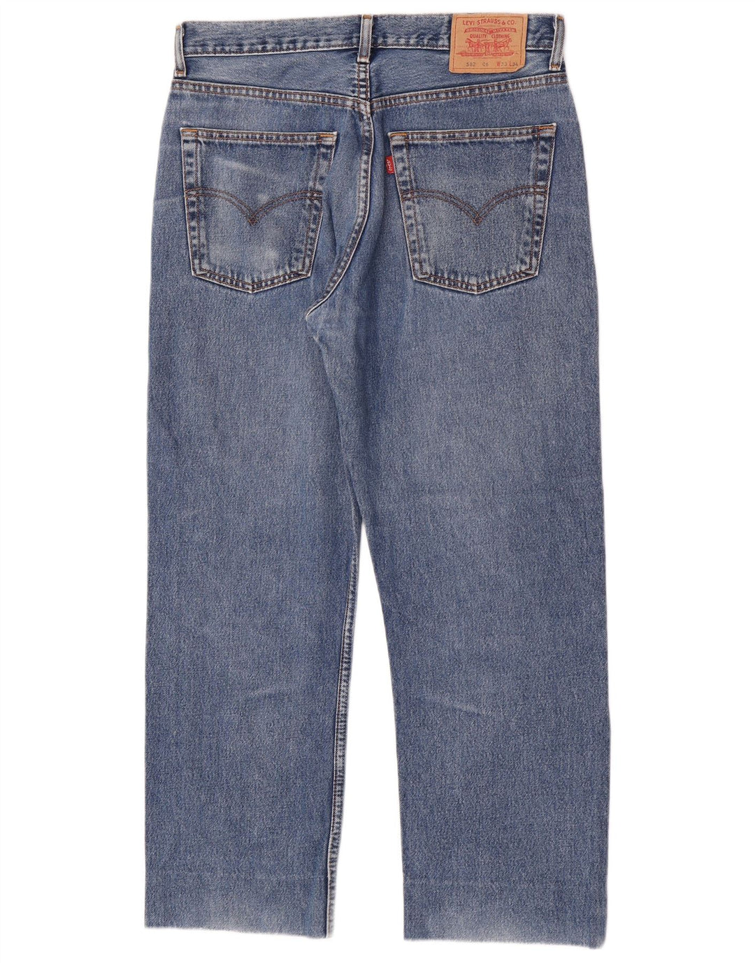 Levi's Uomo 582 Jeans dritti W33 L28 Cotone blu