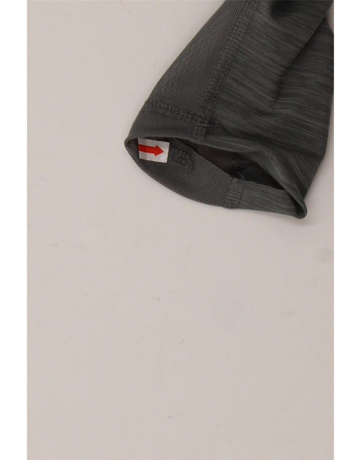 Leggings grafici NIKE Dri Fit da donna UK 12 Poliestere grigio medio
