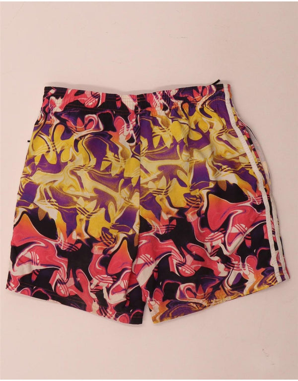 Adidas Mens Abstract Pattern Sport Shorts Small  Multicoloured Nylon