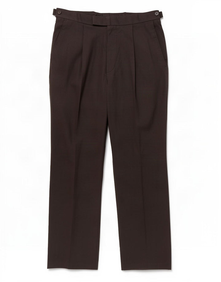 Pantaloni da abito con pegging da uomo Marks & Spencer W32 L31 poliestere nero