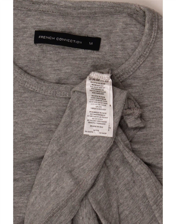 Maglia da uomo a maniche lunghe French Connection in cotone grigio medio