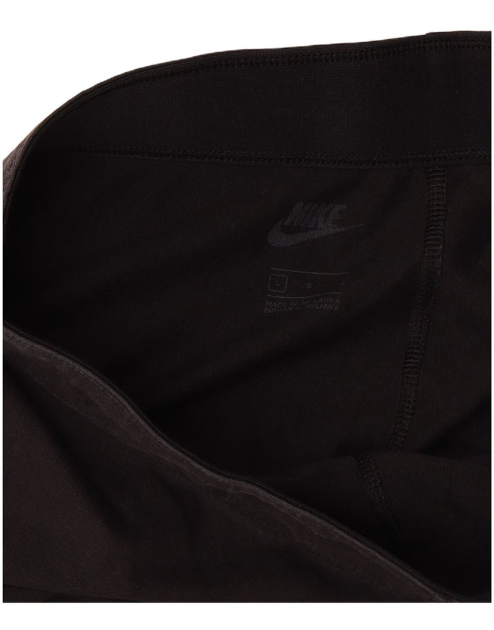 Leggings grafici da donna Nike UK 14 grande poliestere nero
