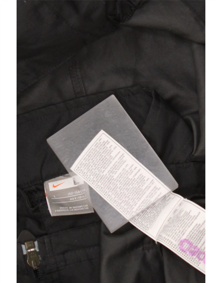 Giacca antipioggia con cappuccio NIKE da ragazzo 12-13 anni Large in poliestere color block nero