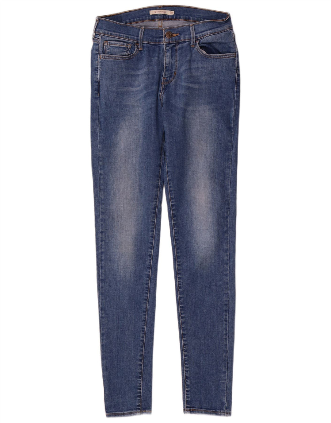 Jeans Levi's da donna 710 super skinny W29 L32 cotone blu