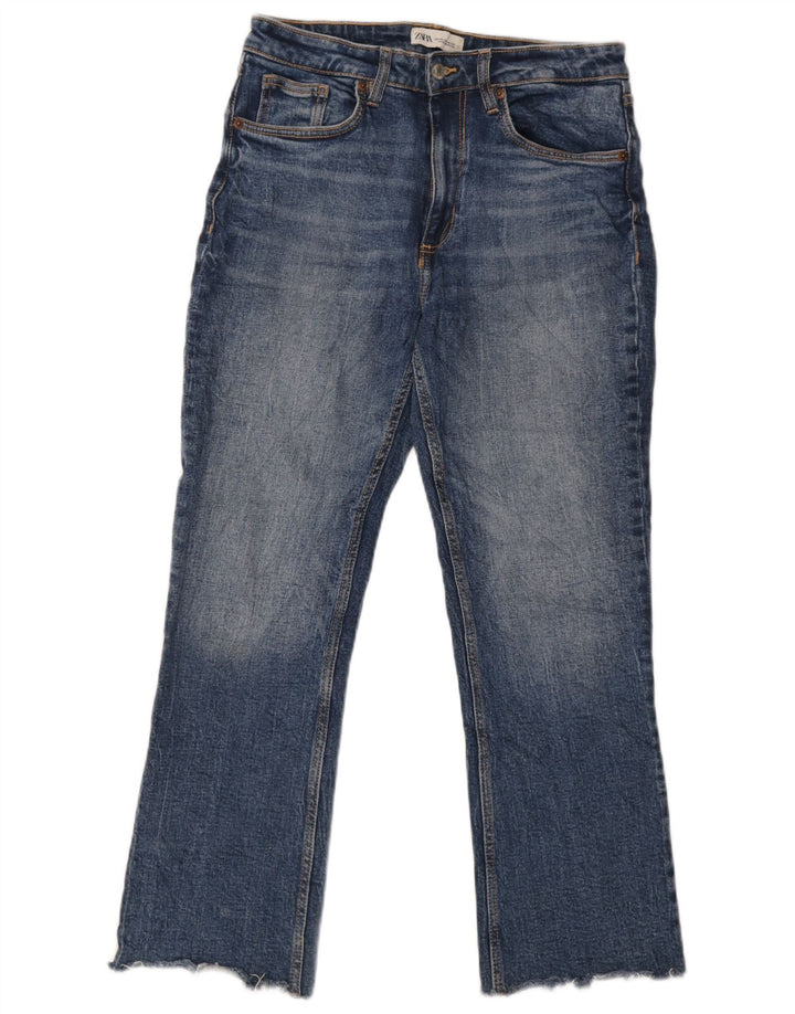 Jeans dritti da donna Zara EU 38 Small W30 L26 Blu