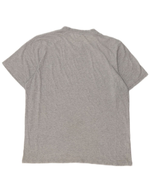 T-shirt da uomo dalla vestibilità comoda Rip Curl 2XL in cotone chiazzato grigio