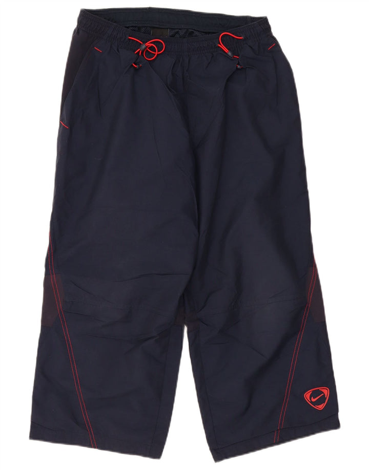 NIKE Pantaloni da tuta Capri da uomo in nylon color block medio blu navy