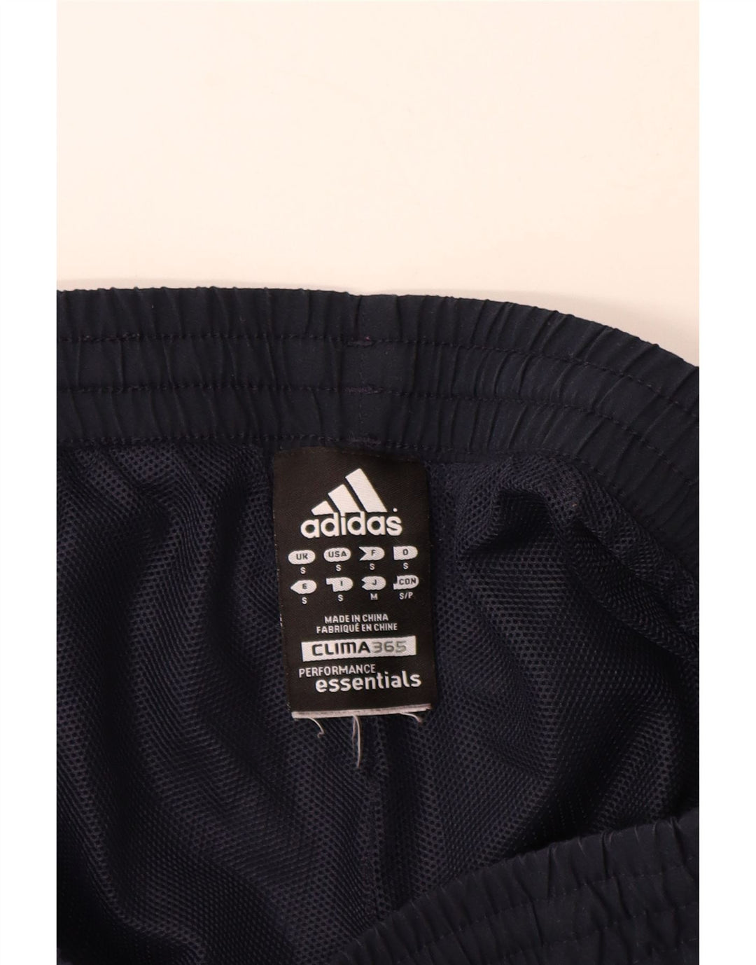 Pantaloncini sportivi ADIDAS Clima 365 piccoli in poliestere blu navy