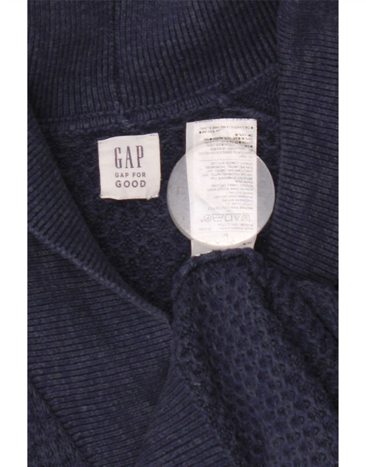 Maglione cardigan da uomo Gap piccolo in cotone blu navy