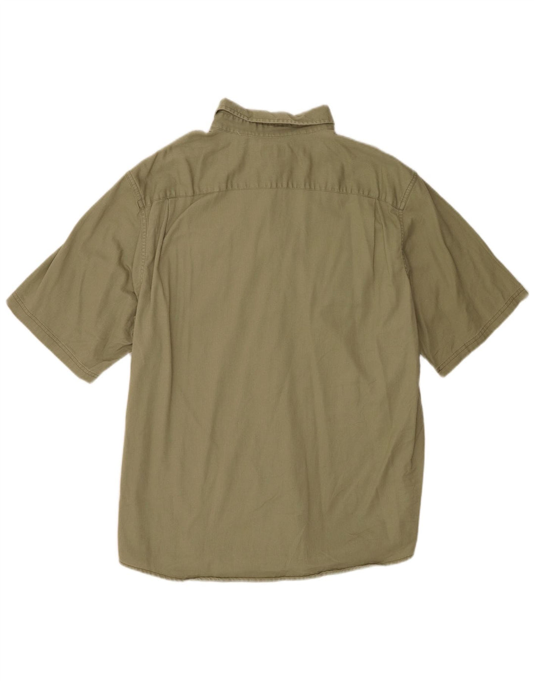 Camicia a maniche corte da uomo Wrangler XL in cotone kaki