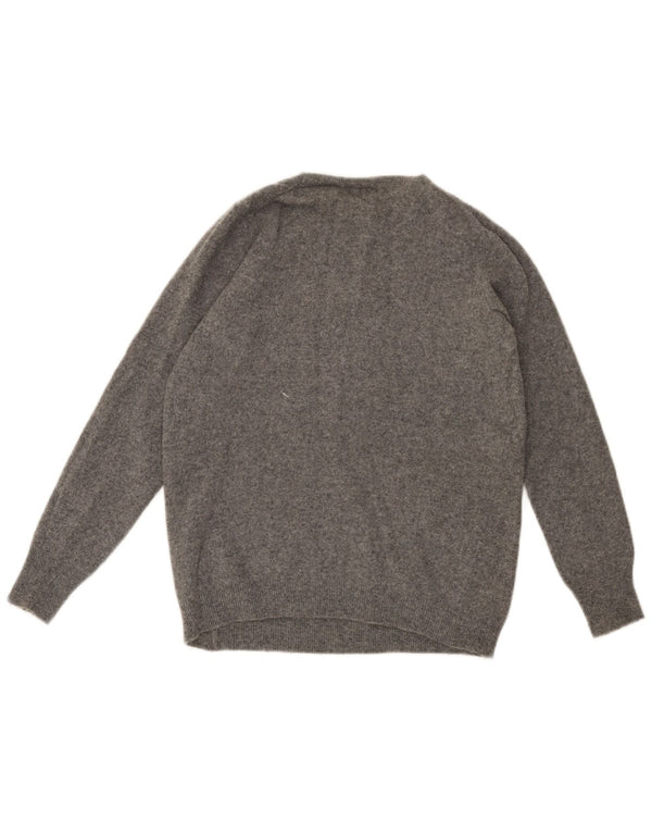 Maglione Girocollo Bambina Benetton 11-12 Anni Grigio Chiazzato