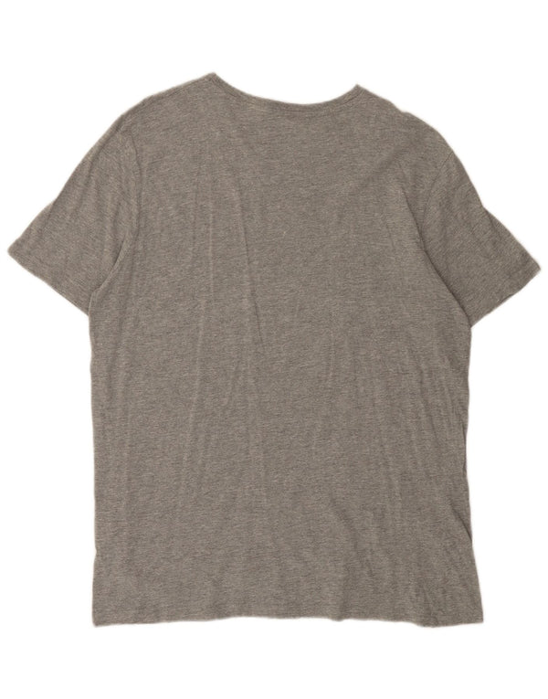 T-shirt grafica da uomo Jack & Jones Top XL in cotone chiazzato grigio