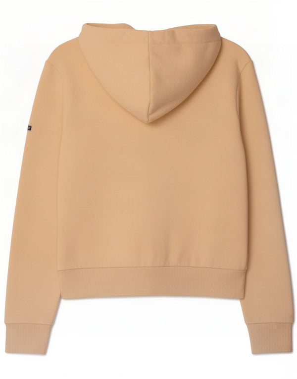 Felpa con cappuccio grafica da donna Superdry UK 8 Small Cotone Beige