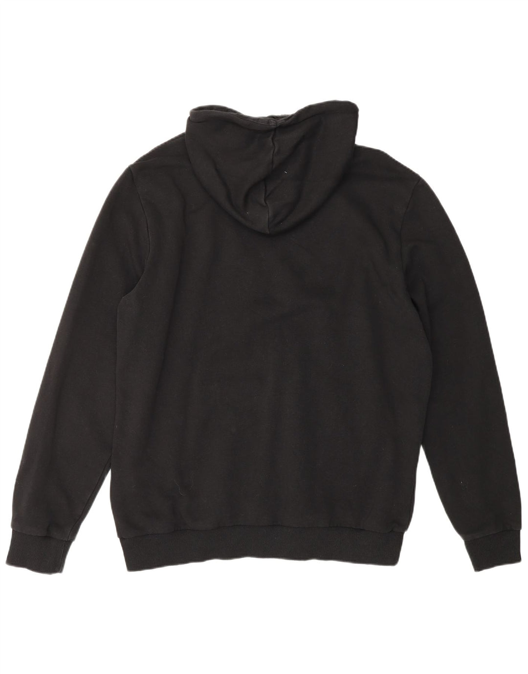 PUMA Felpa con cappuccio grafica da uomo grande in cotone nero