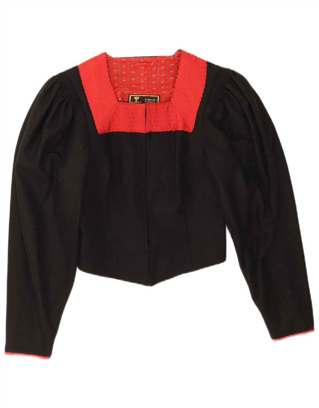 Giacca vintage da donna Trachten Bolero EU 38 Medium Black Colourblock