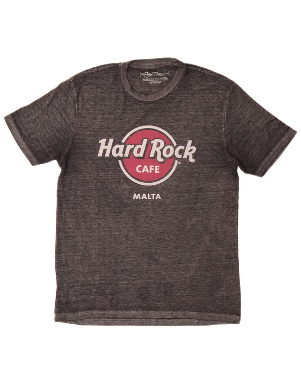 T-shirt grafica da uomo Hard Rock Cafe Malta, cotone grigio medio