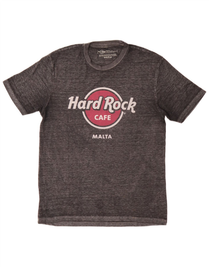 T-shirt grafica da uomo Hard Rock Cafe Malta, cotone grigio medio