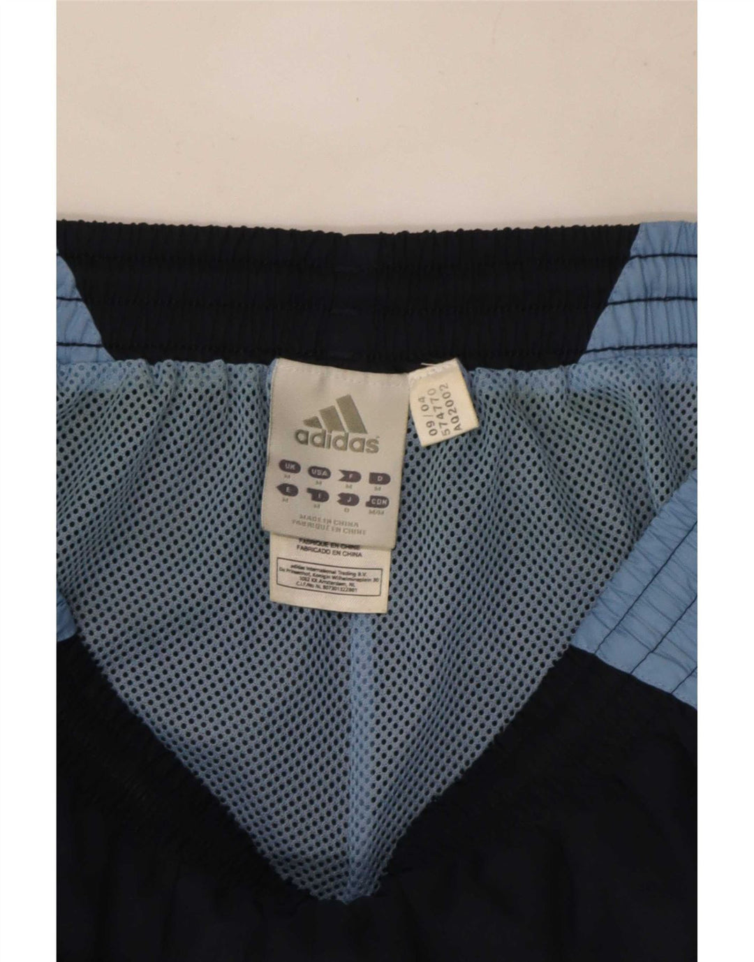 Pantaloncini da bagno Adidas da uomo medi in poliestere color block blu navy