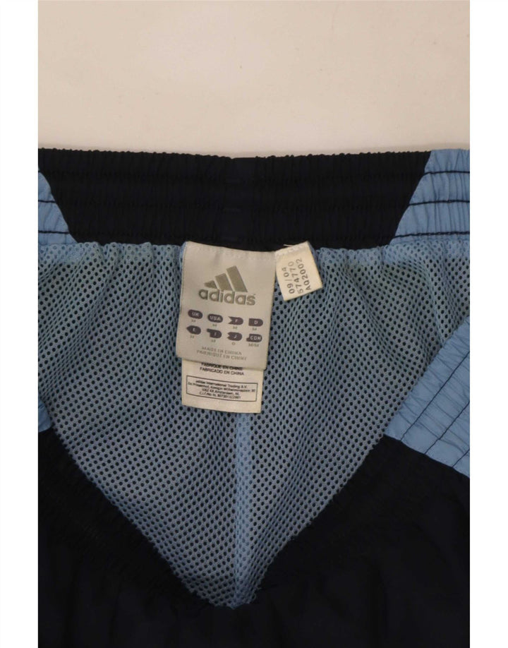 Pantaloncini da bagno Adidas da uomo medi in poliestere color block blu navy