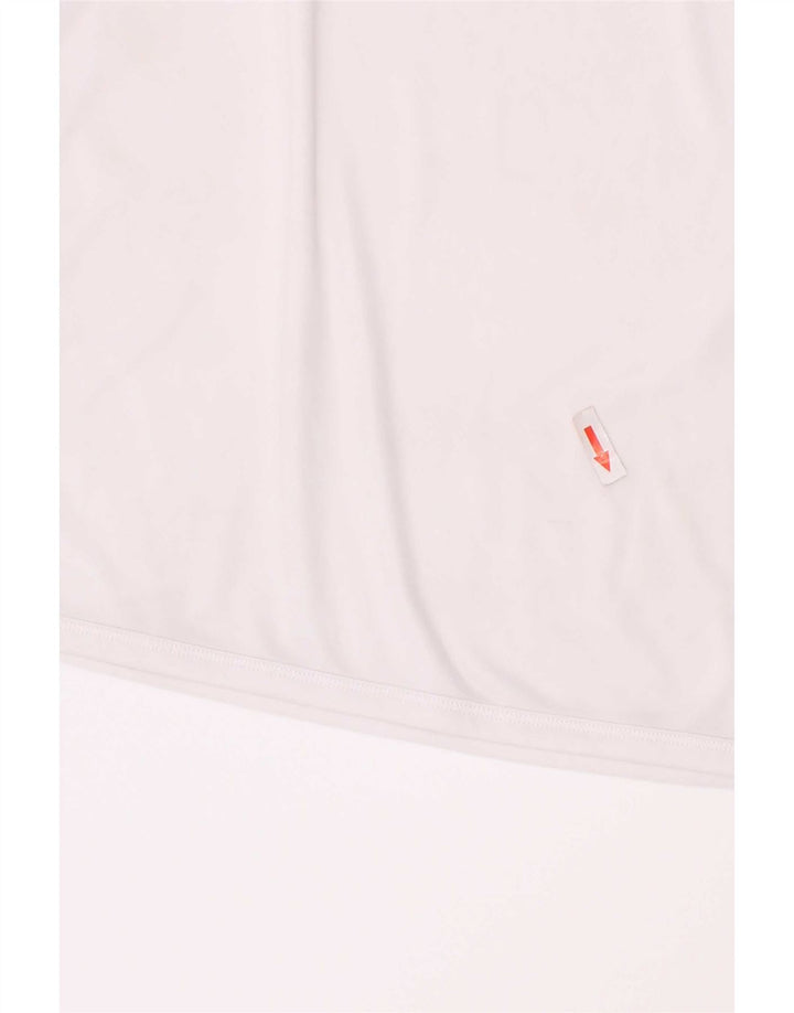 T-shirt grafica Kappa per ragazzi 9-10 anni in poliestere bianco