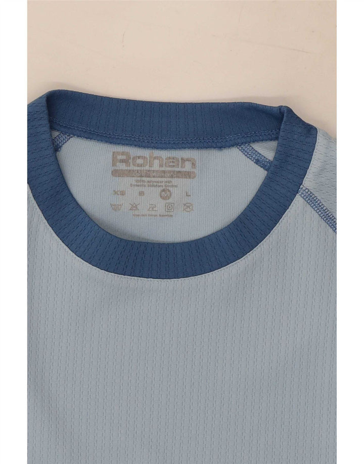 T-shirt da uomo Rohan Top blu medio color block