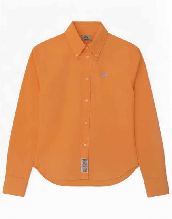 Camicia da donna La Martina UK 14 Large Arancione Cotone