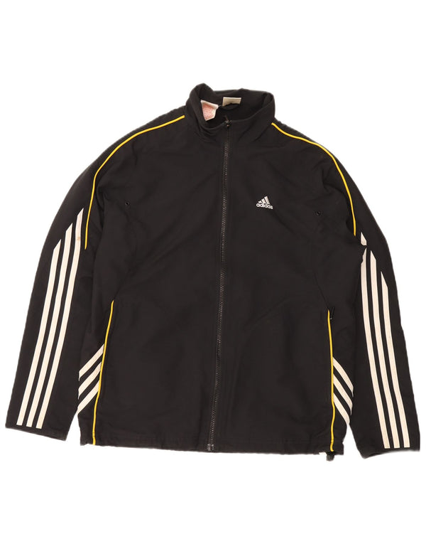 Giacca top della tuta da ragazzo ADIDAS 13-14 anni in poliestere nero