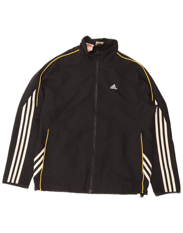 Giacca top della tuta da ragazzo ADIDAS 13-14 anni in poliestere nero