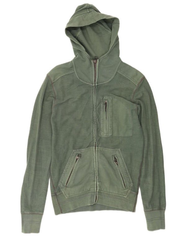 Maglione con cappuccio e zip per ragazzi Zara 15-16 anni Large Verde