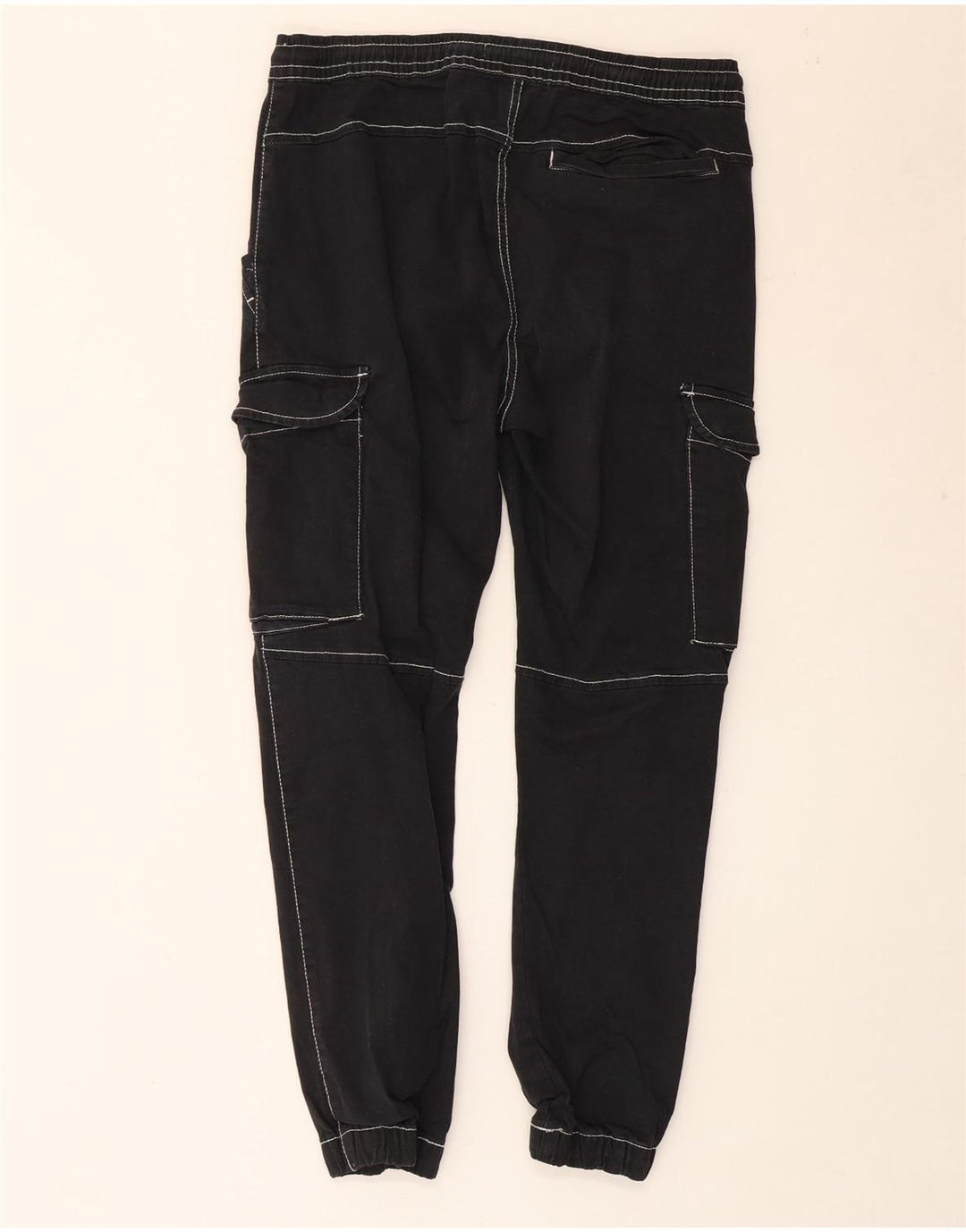 Pantaloni cargo da uomo Zara Joggers medi W31 L26 cotone blu navy