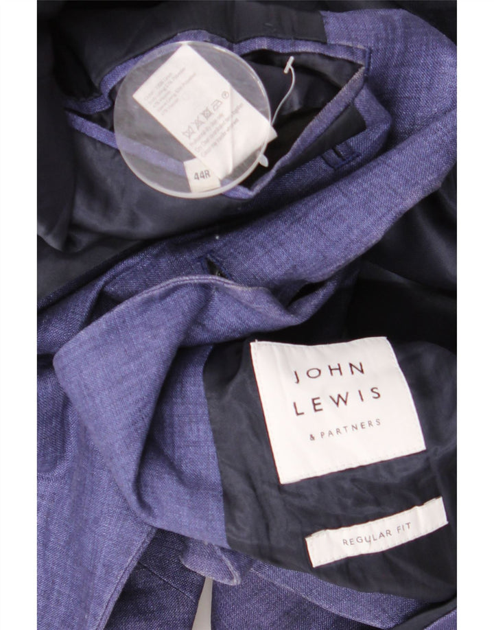 Giacca blazer da uomo a 2 bottoni vestibilità regolare John Lewis UK 44 2XL Blu navy