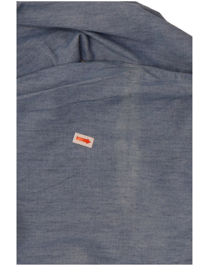 Camicia di jeans da donna Izod UK 16 grande cotone blu